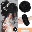 Messy Curly Chignon Bun Wig Stylish Hairpiece for Women