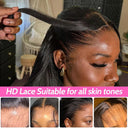 Glueless Human Hair Wig - 6X4 HD Lace Front Straight Wig