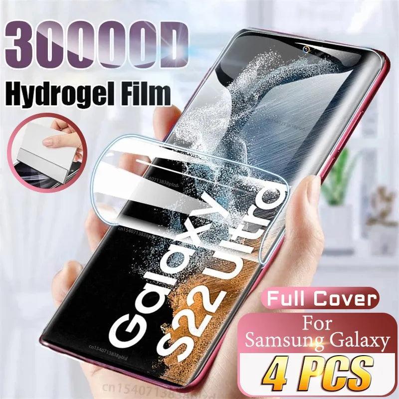 Samsung Galaxy S20 Ultra Screen Protector - Hydrogel Soft Film Kit for Note 20, S10 Lite, S9 FE, S21FE 5G  ourlum.com For S24 Ultra 4 Pieces TPU Hydrogel Film