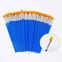 50-Piece Art Brush Set: Versatile Nylon Hair Painting Kit for Beginners  ourlum.com   