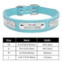 Personalized Sequin Dog Collar: Glamorous Adjustable Pet Necklace for Small to Medium Pets  ourlum.com 159L Blue XS 