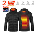 Men Heated Jacket USB Electric Heated Coat for Outdoor Activities