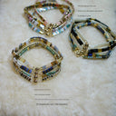 Add Several Miyuki Miyuki Tila Imitating Stone Colorful Bracelet