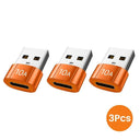 USB-C 10A OTG Data Adapter for Macbook, , Samsung S20 - Fast Connectivity Solution  ourlum.com 3 Orange C to USB  