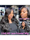 Premium Brazilian Body Wave HD Lace Front Wig Glamour