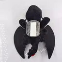 Cartoon Plush Decoration Black Flying Dragon Car Toy Ornaments