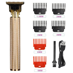 Metal Vintage Electric Hair Clipper: Precision Cutting, Rechargeable Shaver & Trimmer