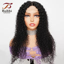 Natural Black Jerry Curly Lace Front Wig Versatile Human Hair