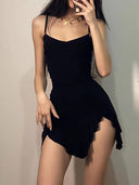 Black Backless Bodycon Mini Dress for Modern Women Style