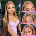 Ombre 4/27 Straight 13x4 Lace Front Human Hair Wig