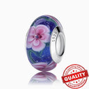 Colorful Heart Murano Glass Charm - Sterling Silver Pandora Jewelry Piece  ourlum.com LLZ028  