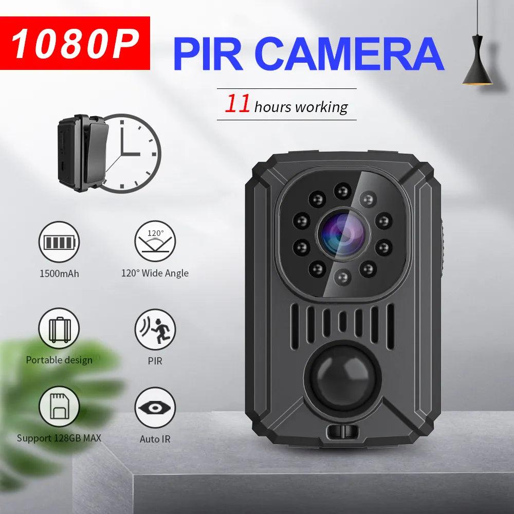 Mini PIR Body Camera: Full HD Recorder with Motion Detection  ourlum.com   