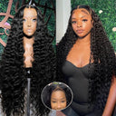 Deep Curly Lace Front Human Hair Wig 360 Full Lace Wig