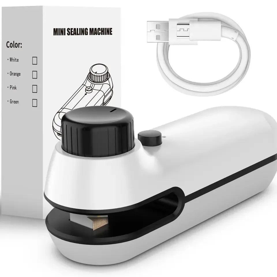 Mini USB Heat Sealer: Portable 2-in-1 Snack & Bag Clip  ourlum.com   