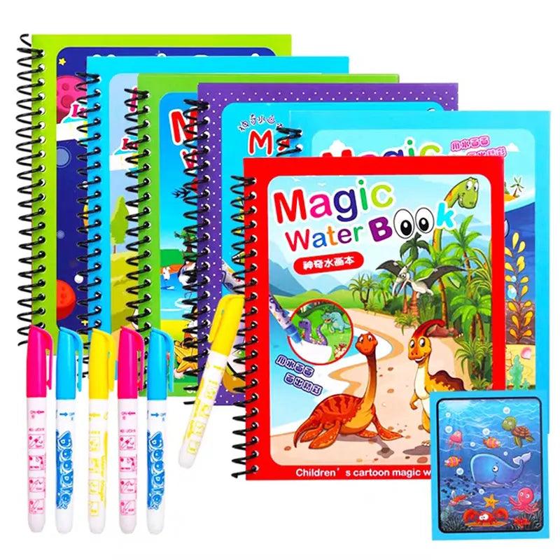 Magic Water Drawing Book: Reusable Montessori Toy for Imaginative Play  ourlum.com   