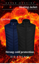 21 Heated Vest Electric Heated Jackets Men Women Sportswear