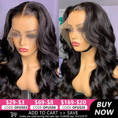 Luxurious 30-Inch Body Wave Brazilian Lace Front Wig for Women - Premium Human Hairpiece