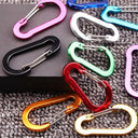 5pcs Tools Carabiner Outdoor Backpack Camping Climbing Booms Fishing Hook Keychain Lock Buckle Snap Clip