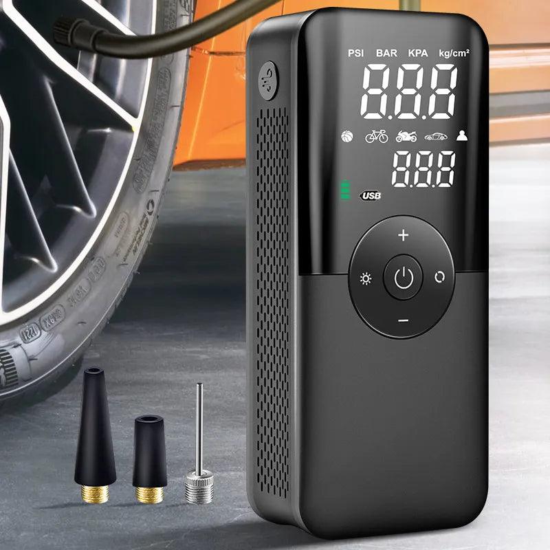CARSUN Portable Digital Tire Inflator with Rechargeable Battery - Inflate Anywhere!  ourlum.com   