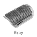 Cat Self Groomer with Catnip Soft Cats Massage Comb Brush  ourlum.com Gray  