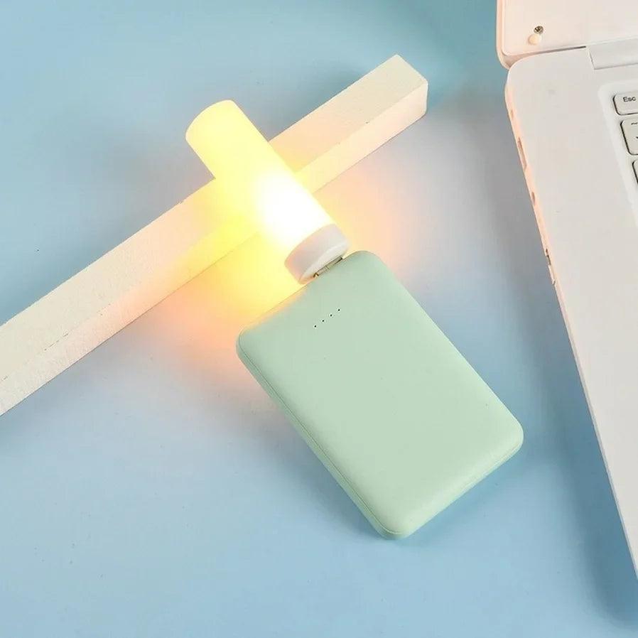 USB LED Atmosphere Light Flame Flashing Candle Lights Book Lamp for Power Bank Camping Lighting Lighter Effect Light