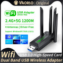 1200Mbps WiFi USB Adapter Dual Band 2.4G+5Ghz Wi-Fi Dongle