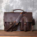 JLFGPJ Vintage Large Capacity Men's Crazy Horse Leather Bag