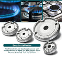 Universal Gas Stove Burner Crown Flame Cap Set Efficient Cooking