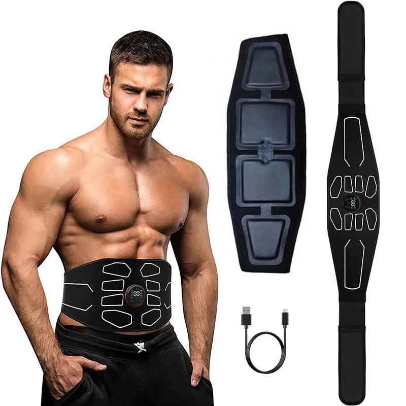 Electronic Abs Muscle Stimulator Waist Trimmers Abdominal Toning Belt Fitness Body Slimming Massager Weight Loss Massage  ourlum.com Default Title  