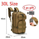 Durable 30L/50L Waterproof Tactical Backpack for Outdoor Use