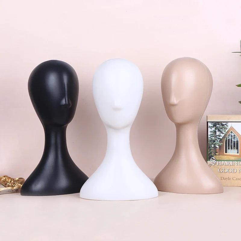 Abstract Female Mannequin Head: Stylish Display Stand for Hair Accessories