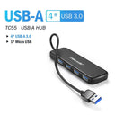 Lemorele USB Hub: High-Speed 4 Port Splitter for  Macbook  ourlum.com USB-A 4-USB3.0  