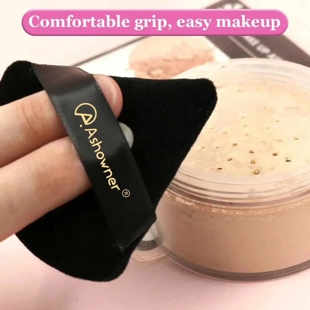 Triangle Powder Puff Soft Makeup Sponge for Face Make Up Eyes Contouring Shadow Cosmetic Washable Mini Velvet Makeup Puff Tools  ourlum.com   