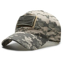 American Flag Camouflage Sticker Embroidered Cap for Men