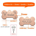 Bone Dog ID Tag: Personalized Engraved Pet Pendant for Cat Puppy Necklace  ourlum.com   