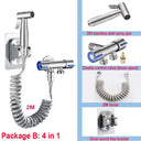 Bidet Sprayer Set: Stainless Steel Toilet Hygiene Spray Gun