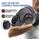 Electric Heating Shoulder Massager Vibration Support Belt