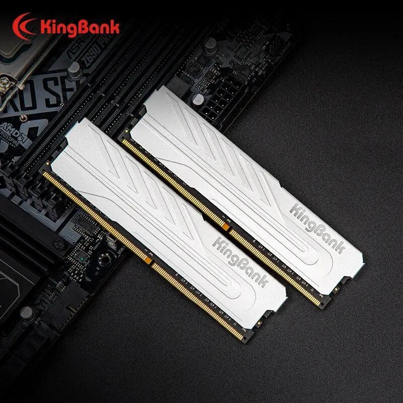 Kingbank Heatsink DDR4 Desktop Memory: Boost Performance with High Frequency  ourlum.com 32GB 3200MHz XMP  