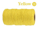 Cotton Macrame Cord Rope Twine String Crafts DIY Bohemia Wedding Decor  ourlum.com SLQ 10 Yellow  