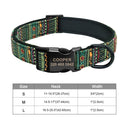 Engraved Nylon Pet ID Collar with Nameplate for Dogs: Personalized Safety Tag Collar  ourlum.com 231GREEN S 