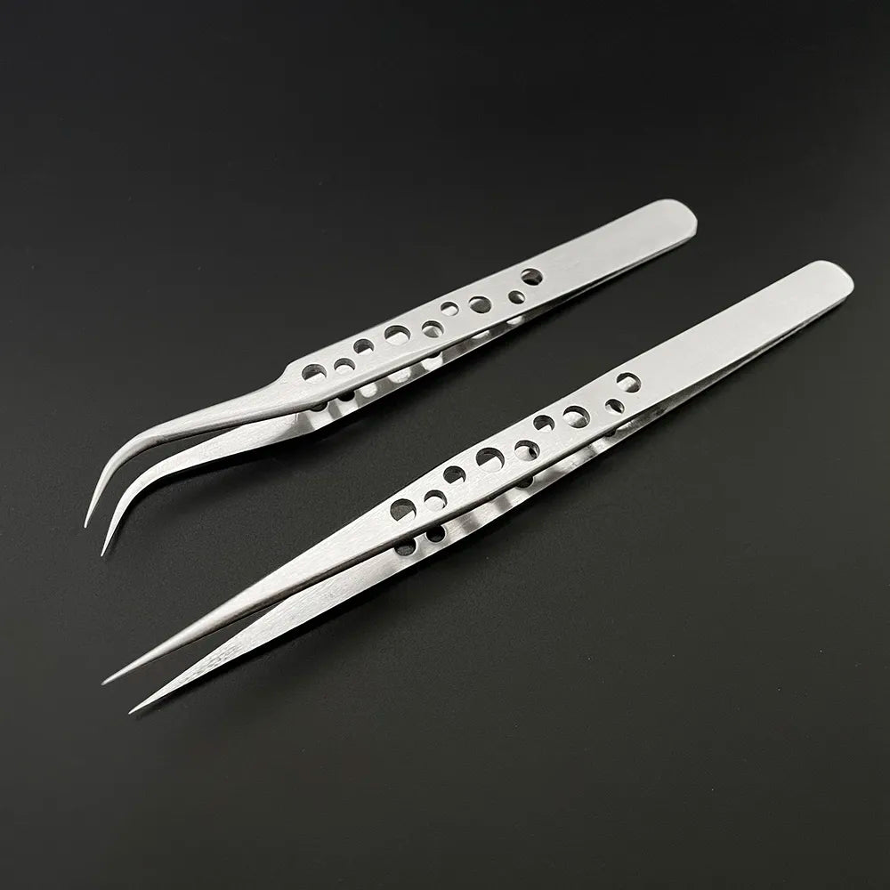 Industrial Precision Tweezers Set: Anti-static Stainless Phone Repair Kit  ourlum.com   