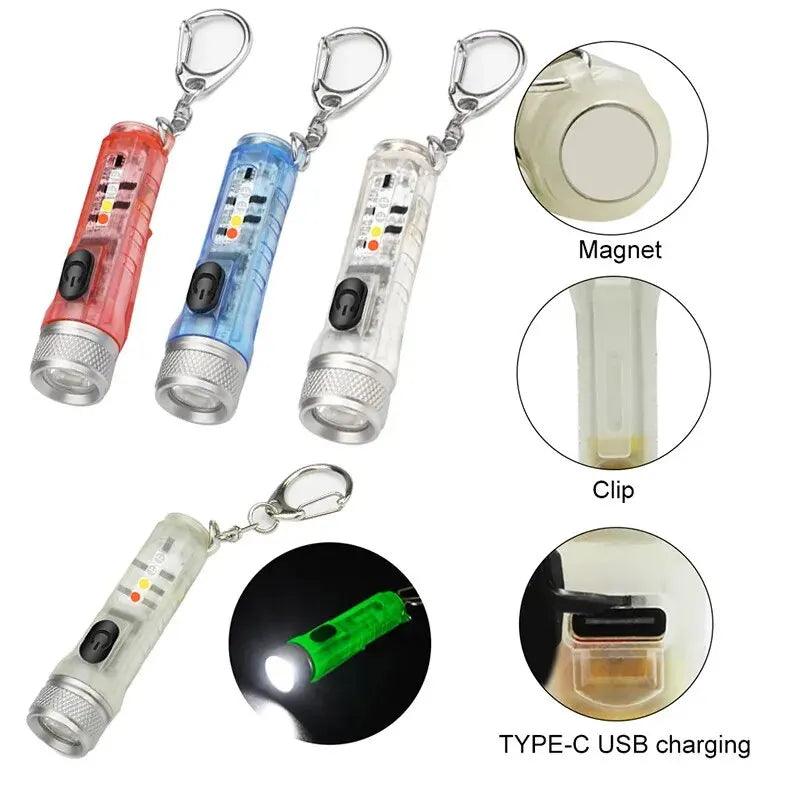 LED Mini Keychain Rechargeable Torch: Bright, Waterproof Light  ourlum.com   