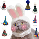 Cute Rabbit Hat for Cats and Dogs for Holiday Parties