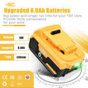 For Dewalt Screwdriver 20V 6.0Ah/9.0Ah DCB200 Battery Lithium Ion