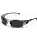 Trendy Men's Silver Y2K Sunglasses for Outdoor Sports Fashion