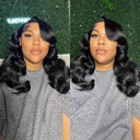 Premium Water Wave Bob Wig Luxurious Short Hairstyle