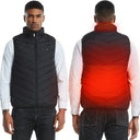 9/13Areas Heated Vest Men Women USB Heating Jacket Winter