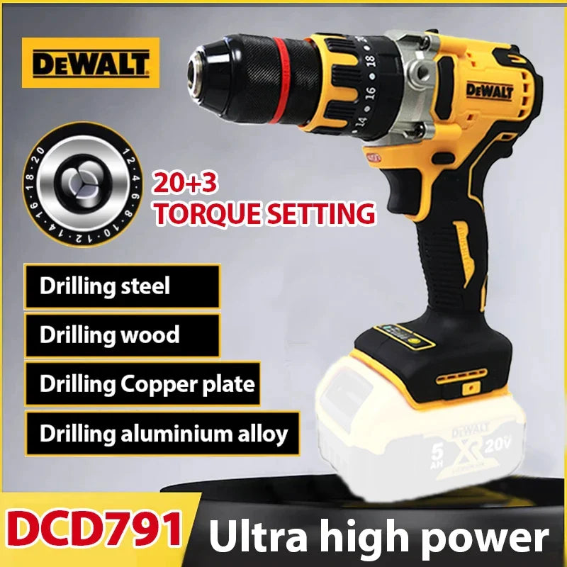 DEWALT DCD791 18V Cordless Drill/Driver - Brushless Power Tool for Home DIY