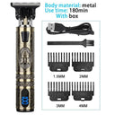 Men's Rechargeable Hair Trimmer: Professional Clippers