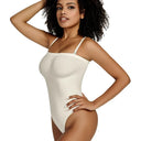 Off Shoulder Tummy Control Bodysuit Shapewear - Slimming Thong Corset for Women